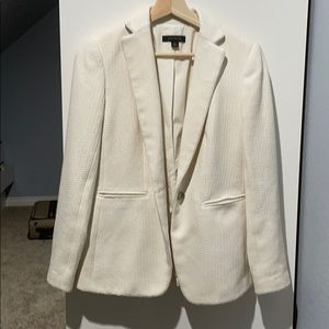 Ann Taylor white blazer